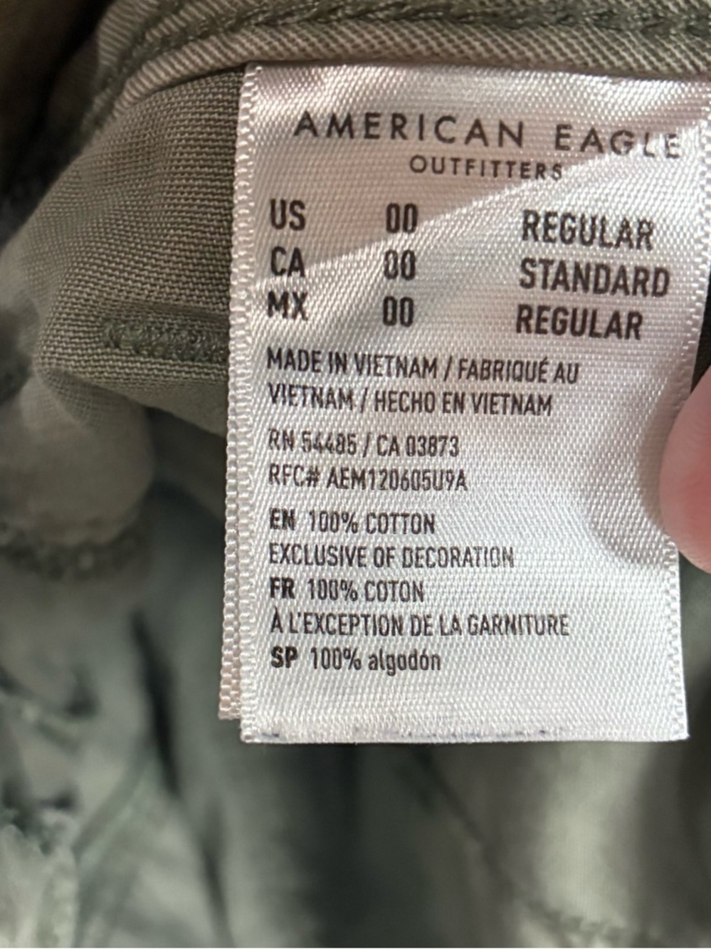 American Eagle Outfitters Olive Green Utility Skirt - Picture 2 of 6